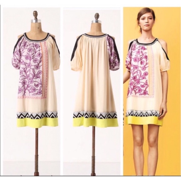 Anthropologie Dresses & Skirts - Leifnotes Anthropologie Brimming Borders Dress 12